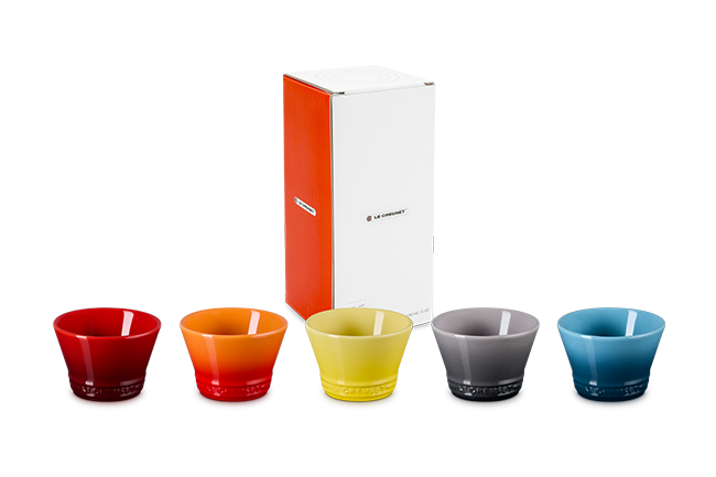 Le Creuset Stoneware Set of 5 Kolbe 150ml Bowls image number 1